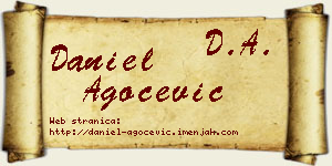 Daniel Agočević vizit kartica